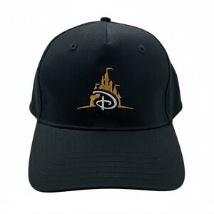 Disney Shanghai Resort Opening Day Logo Black Baseball Cap Adjustable Strap